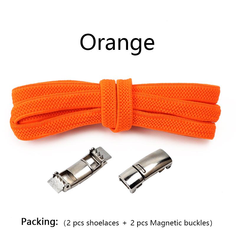 1 Pair No tie Shoelaces Magnetic Lock Elastic Shoe Laces For Kids and Adult Sneakers for Shoelace Flat Rubber Bands Shoestrings