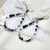 Chic Pearl Bear Charm Phone Lanyard - Elegant Women's Anti-Lost Strap with Luxury Feel.