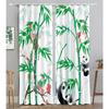 Bamboo Ink Red Sun Pattern High Shading Curtains Different Styles of Bamboo Style  Drape Clackout  Living Room Bedroom Curtain