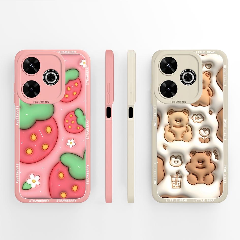 Pentru Redmi 12 13 14 13C 13R 14C 14R 4G 5G Huse Huse Flori cool Estetică Fluture Protecție pentru cameră Silicon lichid moale Potrivit pentru bara de protecție Redmi