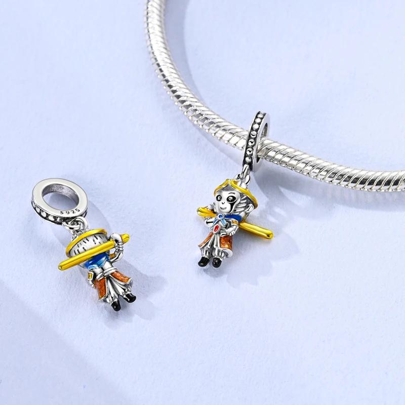 Sun Wukong Monkey Beads Copper Original Beads Fit Originalcharms Bracelet Beads Jewelry Gifts For Women