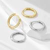 Peishang Jewelry 925 Sterling Silver 14K Gold Plated Mini Series Small Cz Zircon Sample Hoop Huggies Earrings