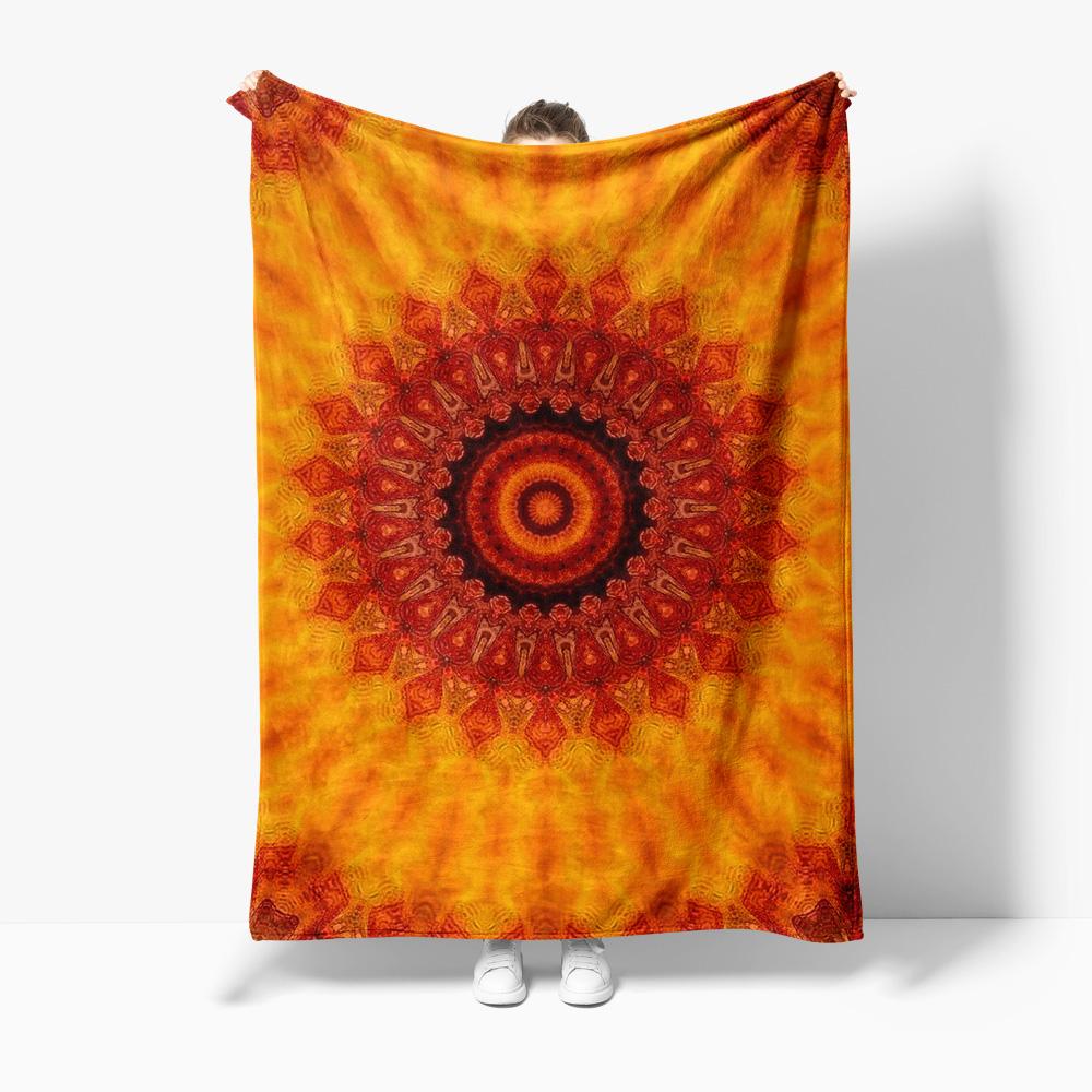 Boho Mandala Psychedelic Tapestry Blanket Indian Ethnic Home Decor Wall Hanging Cushion Cover Festival Gift 130x150cm51x59in