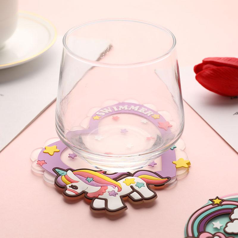 Cartoon Silicone Drink Coasters Cup Pads Mats Tableware Kitchen Insulation Pad