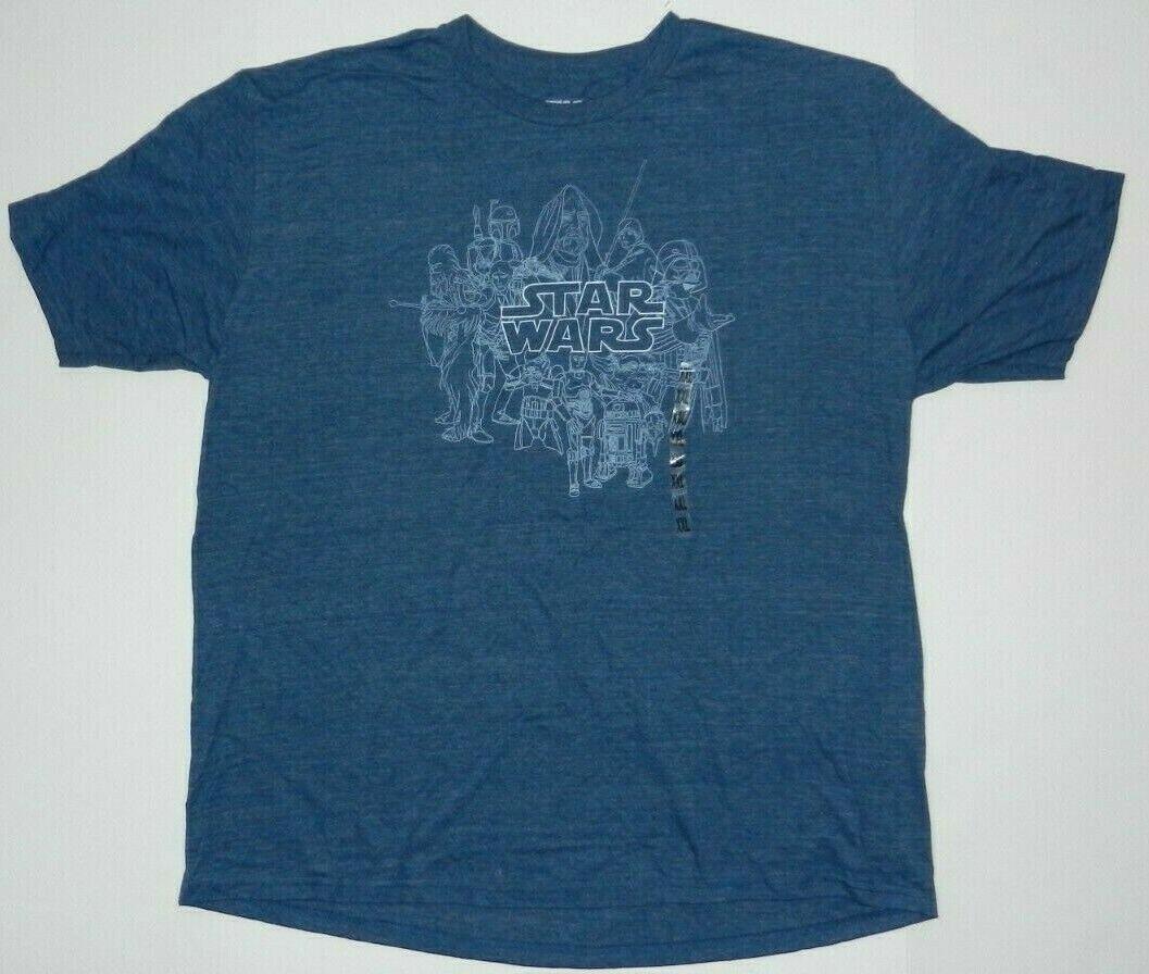 Star Wars Classic Characters Poster Tee Shirt new XXXXL