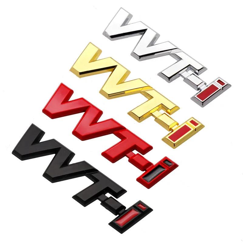 3D Metal VVTi Logo Letter Car Fender Emblem Rear Trunk Badge For Toyota Camry Corolla Yaris RAV4 Auris VVT I Sticker Accessories