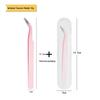 Stainless Steel Eyelash Tweezers: Thickened Journal Clips, Pointed Curved Tip for Nail Art, In Stock