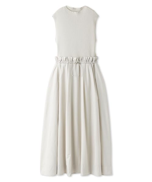 Selford Drawstring Knit Docking Dress CWNO244010 IVR Women's