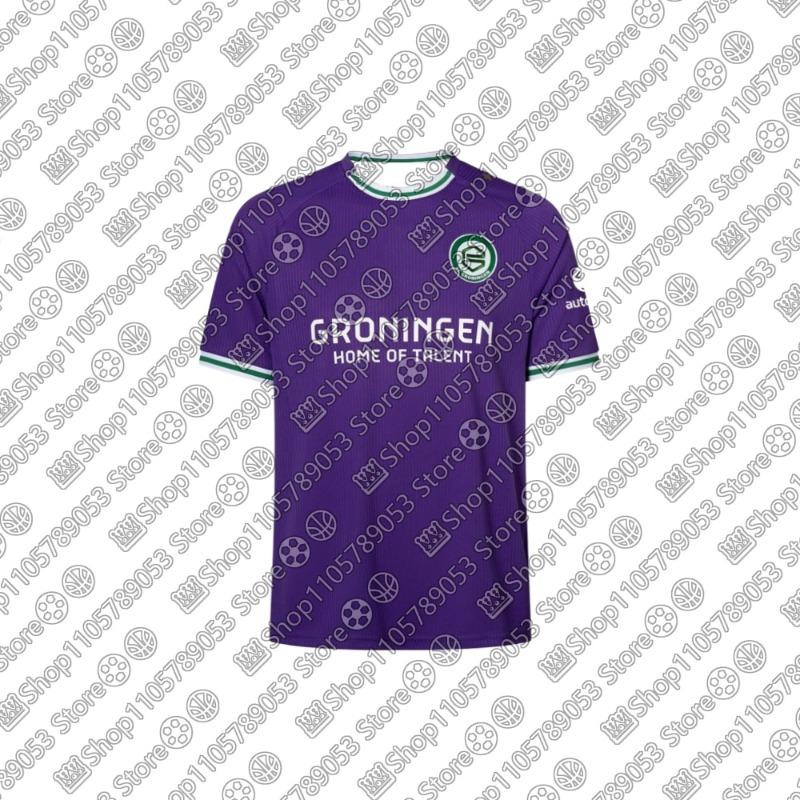 26-27 Mens Kids Boys N-Netherlands Top Adult Jersey Soccer Game Sport G-Groningen Home Male Training Breathable Football Jersey