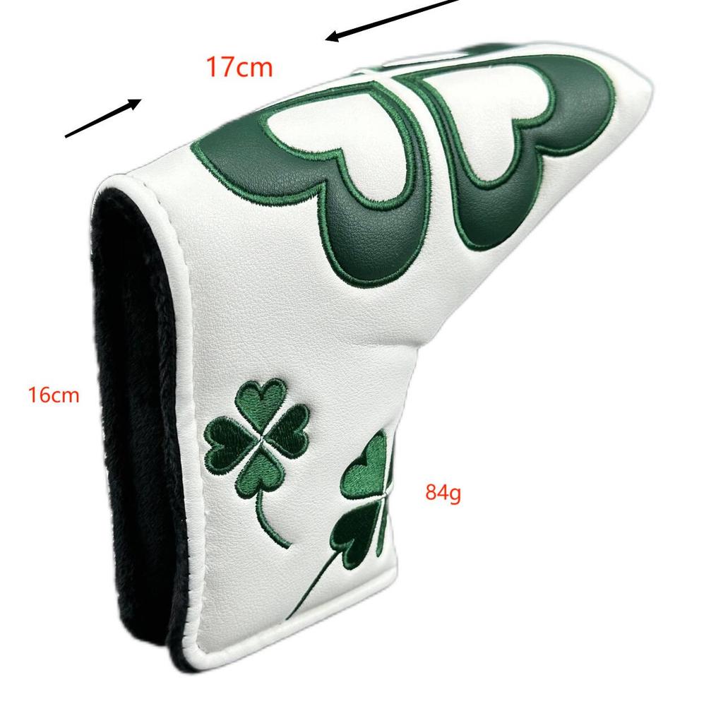 Four-Leaf Clover Putter Set - White & Green Golf Essentials