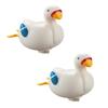 2PCS WindUp Bath ABS Cartoon White Geese Safe NonToxic Bath Time Toy For HandEye Coordination Development