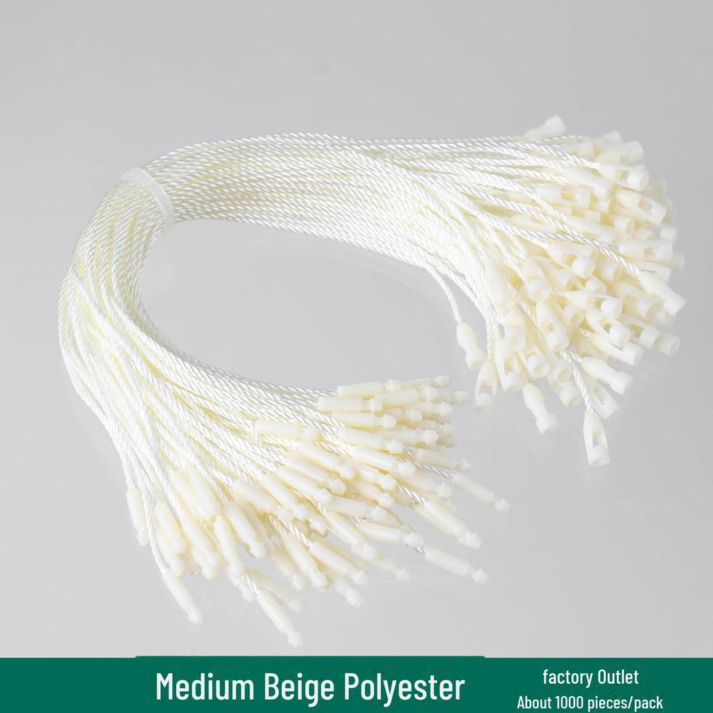 Universal Black & White Polyester Lanyard with Bullet Head Buckle for Clothing Tags and Luggage