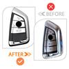 NEW Transparent Key Case Bag Shell Fob Holder For BMW 1 2 5 6 7 Series X1 X3 X4