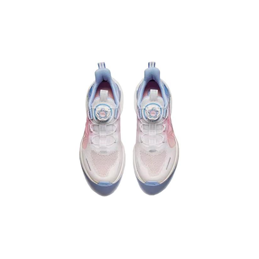 Anta Kids Wind Chaser 6.0 Shock Absorbing Durable Low Top Running Shoes Kids Running Shoes Pink 322425517-4