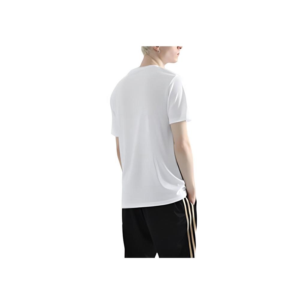 Adidas Breathable Quick-Dry Sports Short Sleeve T-Shirt Men Tops White ADICTB-WB