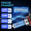 2Pcs Car HB3 Halogen Bulbs 9005 9006 HB4 Headlight Fog Light Bulb Lamp Light 6000K White Auto Turbo Mini Headlights 100W Bulbs 7