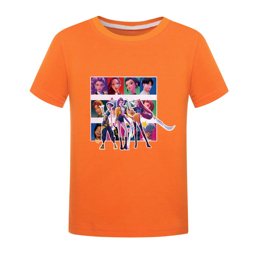 

5036 Детская футболка с принтом Руми Мира Зои, повседневная, хлопковая, с короткими рукавами для девочек и мальчиков 170cm оранжевый