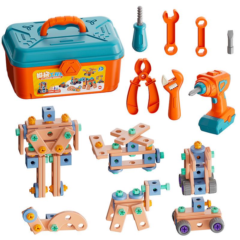 Children's Educational Electric Tool Box with Detachable Screwdriver for Hands-on Learning