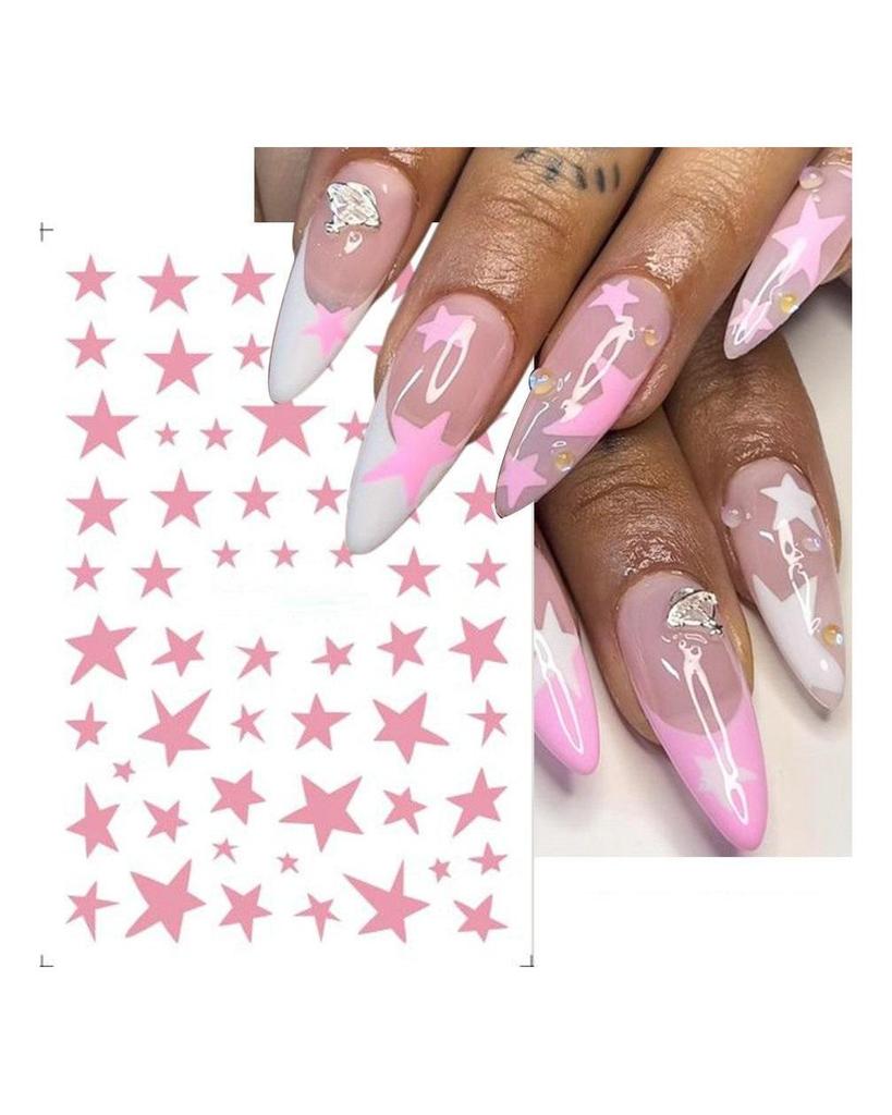 Water Nail Decal and Sticker Flower Leaf Tree Green Simple Summer Slider for Manicure Nail Art Watermark Tips