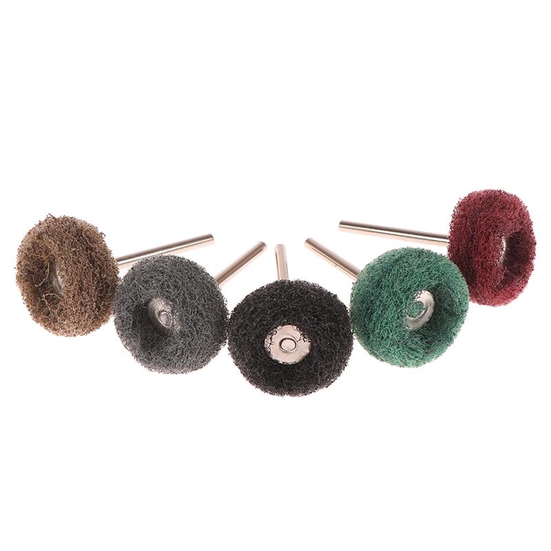 10/12Pcs Mini Drill Abrasive Brush Nylon Buffing Polishing Wheel Rotary Hand Tool Accessories Set Rust Remover