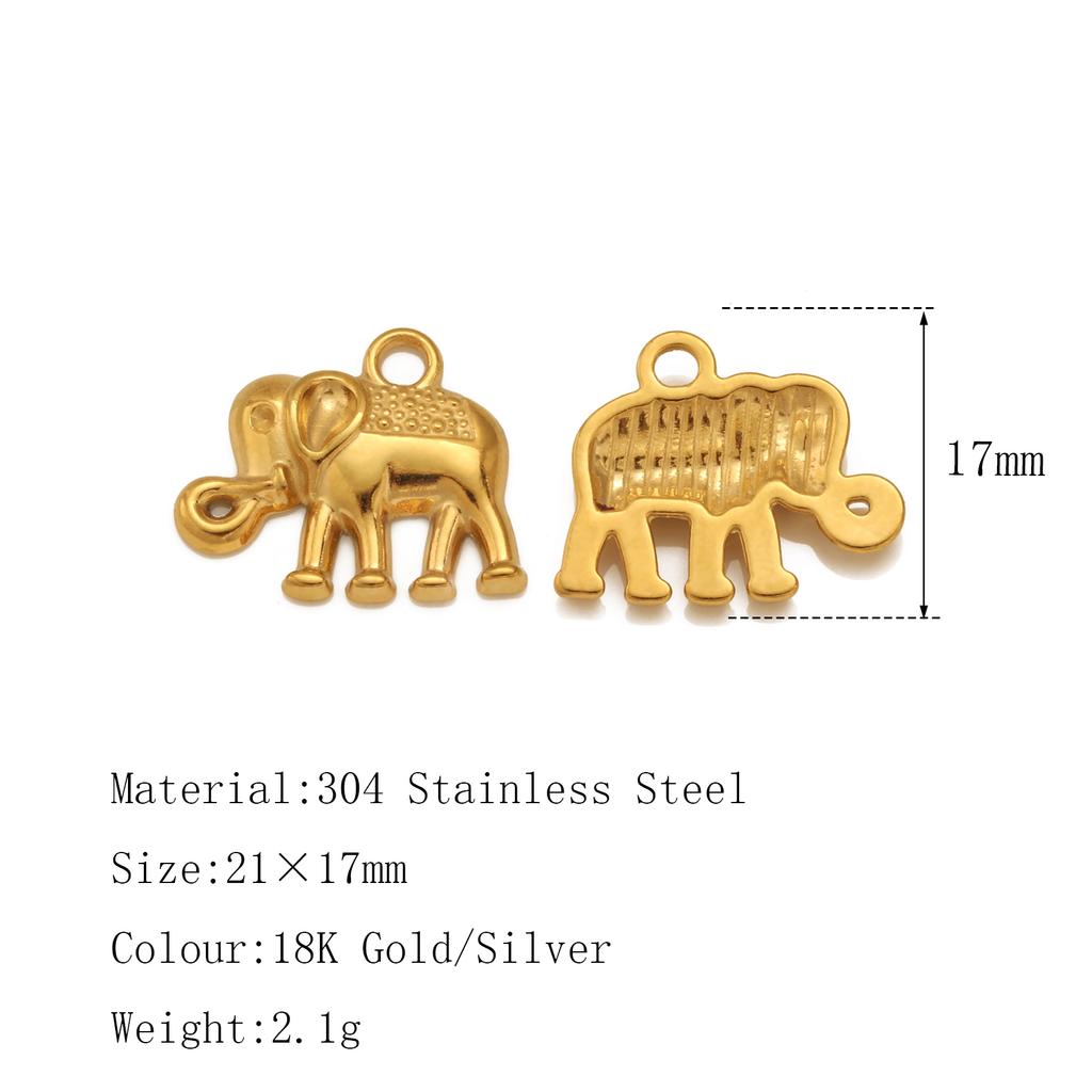 3Pcs Flower&Insect Charms Stainless Steel Exquisite Butterfly/Bee/Rose/Scarab Pendant Necklace Earring Dangle DIY Jewelry Making