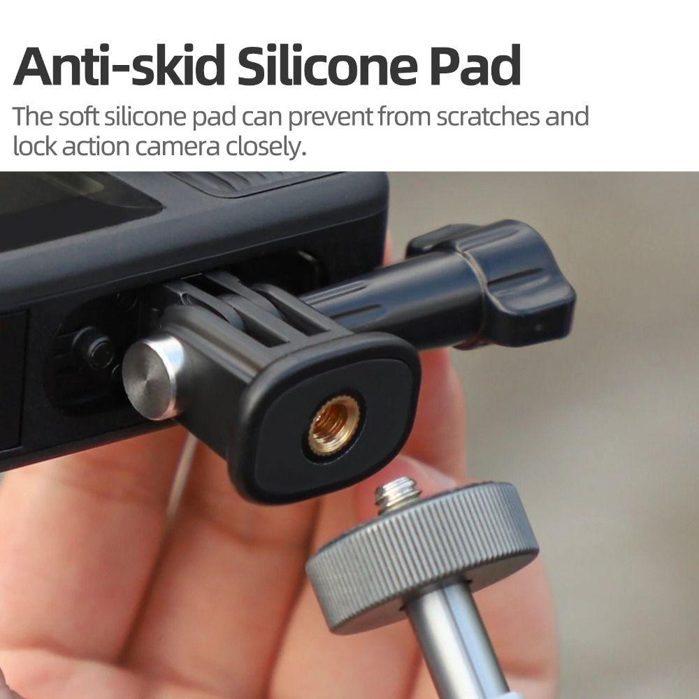 Plastic Tripod Mount Adapter Lightweight Durable 1/4 Screw Portable for DJI Action 5 Pro/4/3 Pocket 3 Insta360 Ace Pro 2 X5