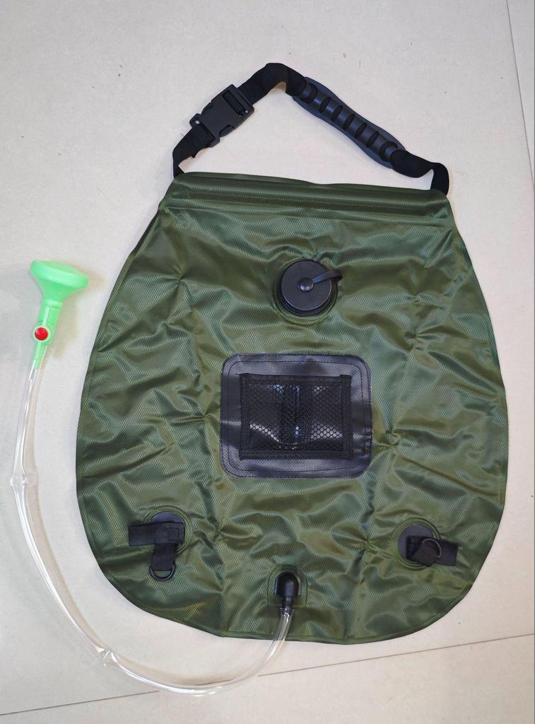 Solar-Powered 20L Portable Camping Shower Bag for Outdoor Use