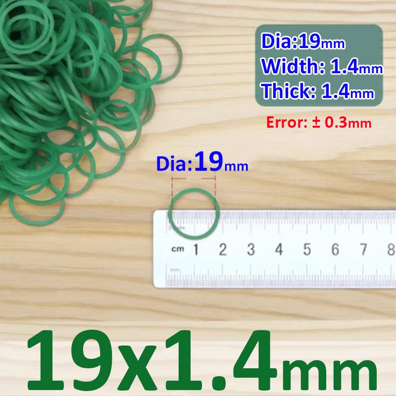 

Диаметр 19 мм-43 мм Зеленые высокоэластичные резиновые ленты Поставки растягивающиеся уплотнительные кольца 50Pcs