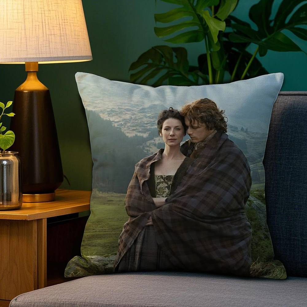 Pillow Case Plush Fabric Soft Double Sided Print TV Series O-Outlander Sofa Cushion Cover Throw Pillow Covers