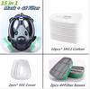 Chemical Gas Mask 6800 Dust Respirator Anti-Fog Full Face Mask Filter For Industrial Acid Gas, Welding Spray Paint Insecticide