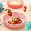 1Pc Black/Pink/Gray Air Fryer Silicone Dish for Air Fryer Oil Absorption And Stain Prevention Kitchen Supplies