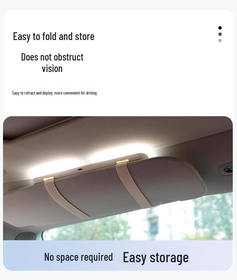 LED Sun Visor Vanity Mirror with Shatterproof HD Lighting