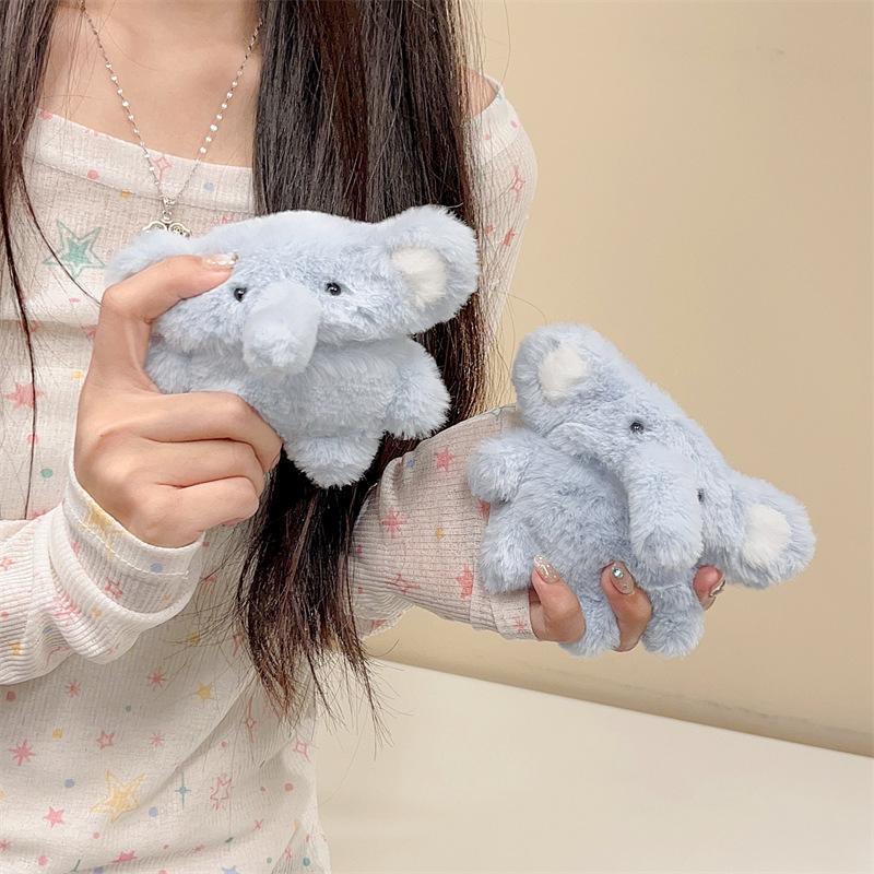 Plush Baby Elephant for AirPods Pro2 Apple Bluetooth Wireless 1/2/3 Generation Earphone Cover Cute Cartoon Woman
