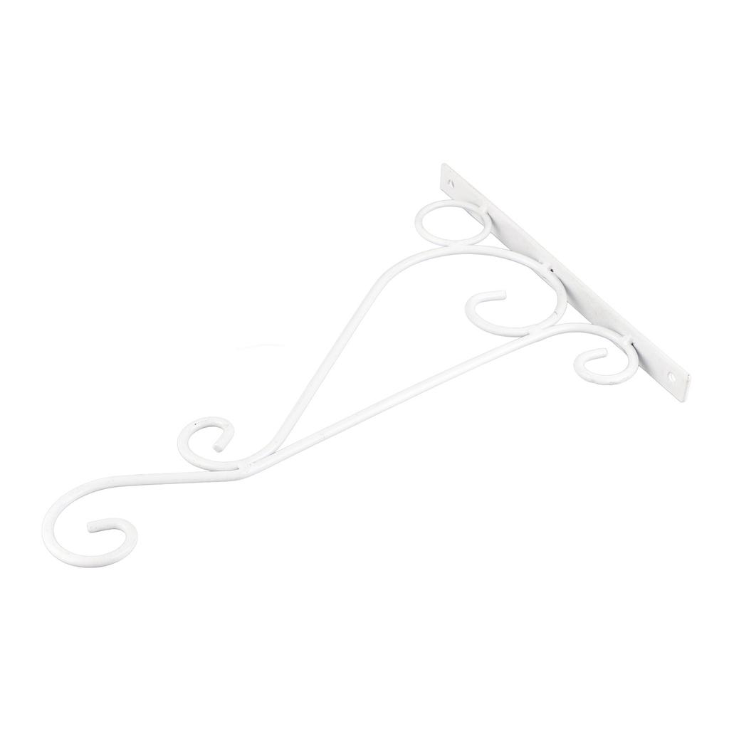 2 Stück Pflanzenampelhalterung Aluminiumlegierung Wandmontage Pflanzenhänger zum Aufhängen von Pflanzen Weiß 20,5x30cm 8,07x11,81in