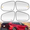 Auto Rearview Mirror Glass Heated Blind Spot For Toyota Highlander 2014-2025 Corolla Cross -2025 Grand Highlander -2025