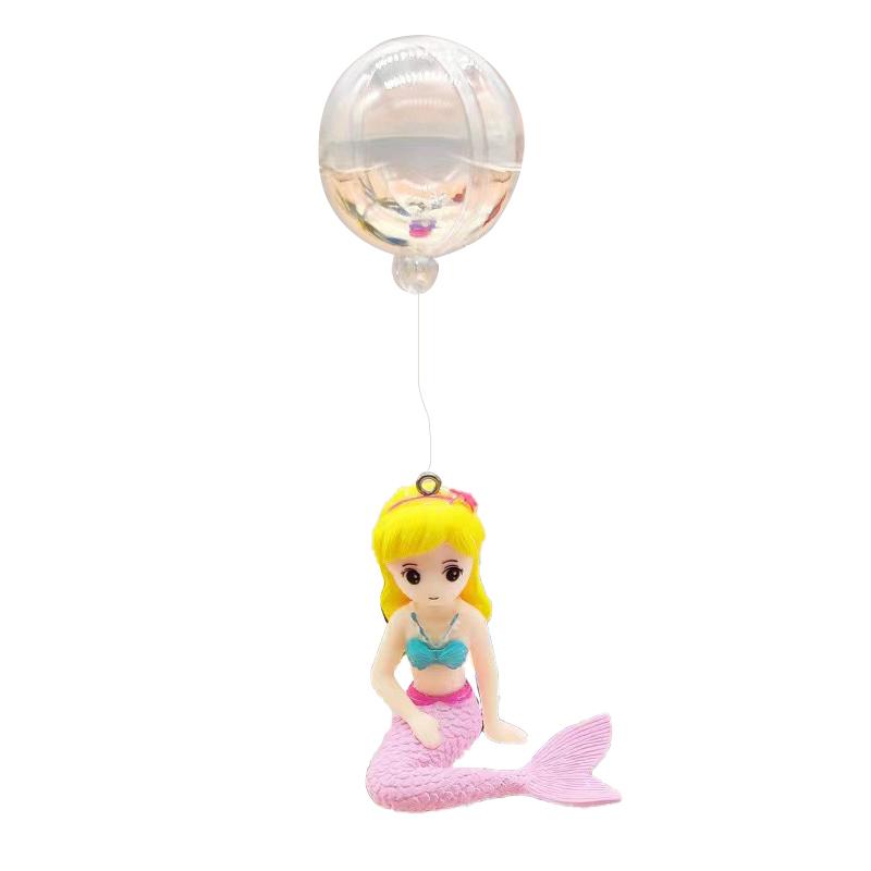 

Плавающий аквариум украшения украшения пляж русалка аквариум небольшие подвески