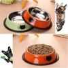 Pieces Cat Bowl, Stainless Steel Non-Slip Cat Food Bowls with Rubber Base, Pet Bowl, Cat Water Bowls for Puppies Hamsters Rabbits Small Animals (3)
