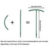 4/8set Plastic Plant Support Pile Stand Plant Support Pile for Flowers Greenhouses Arrangement Fixing Rod Holder Garden Tools