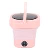Folding Washing Machine Sakura Pink 8L 3 Modes with Drainage Basket Foldable Underwear Washer