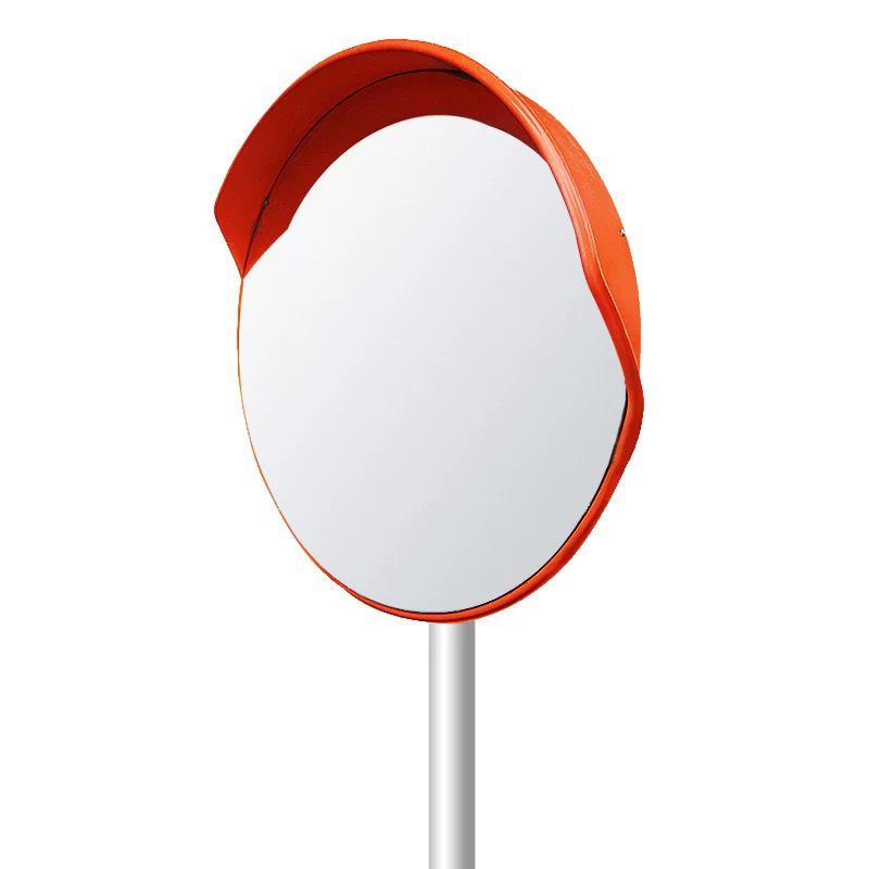 Reflective Convex-Concave Safety Mirror for Indoor/Outdoor Traffic and Garage Corners
