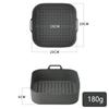 Air Fryer Silicone Pot Thick Reusable Silicone Square Air Fryer Liners Replacement of Parchment Liner Paper Air Fryer Basket