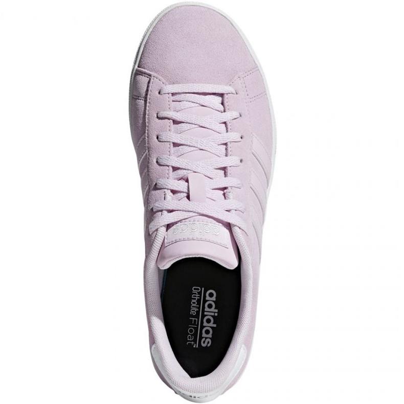 Adidas Daily 2.0 Comfortable Soft Non-Slip Durable Low-Top Skate Shoes Women Sneakers Pink White F34740