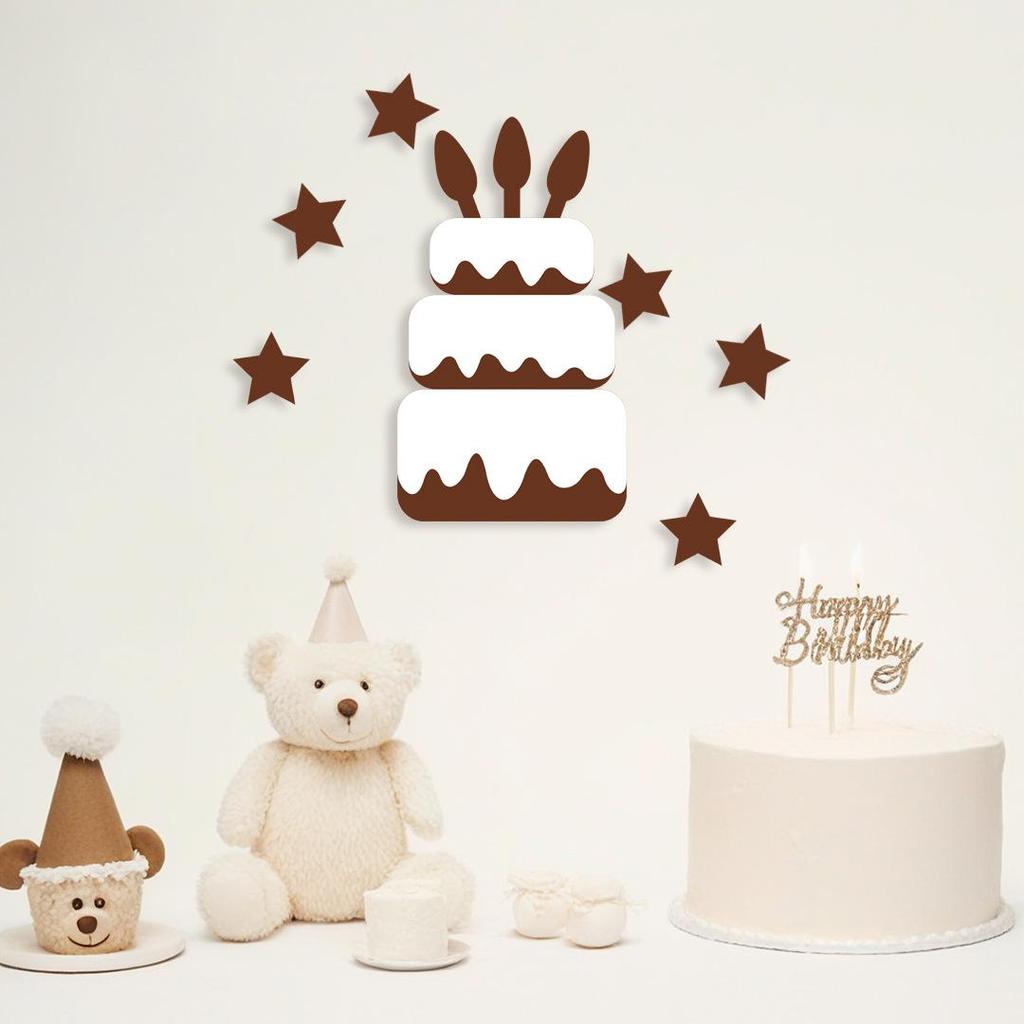 Coffee Forest Style Birthday Letters & Numbers Decoration for Kids' First Birthday Photoshoot