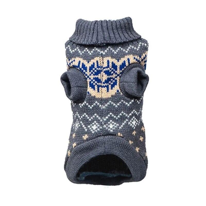 Pet Dog Cat Warm Sweater Clothing Winter Warm Knitted Pet Clothes for Small Medium Dogs Pet French Bulldog Chihuahua Outfits