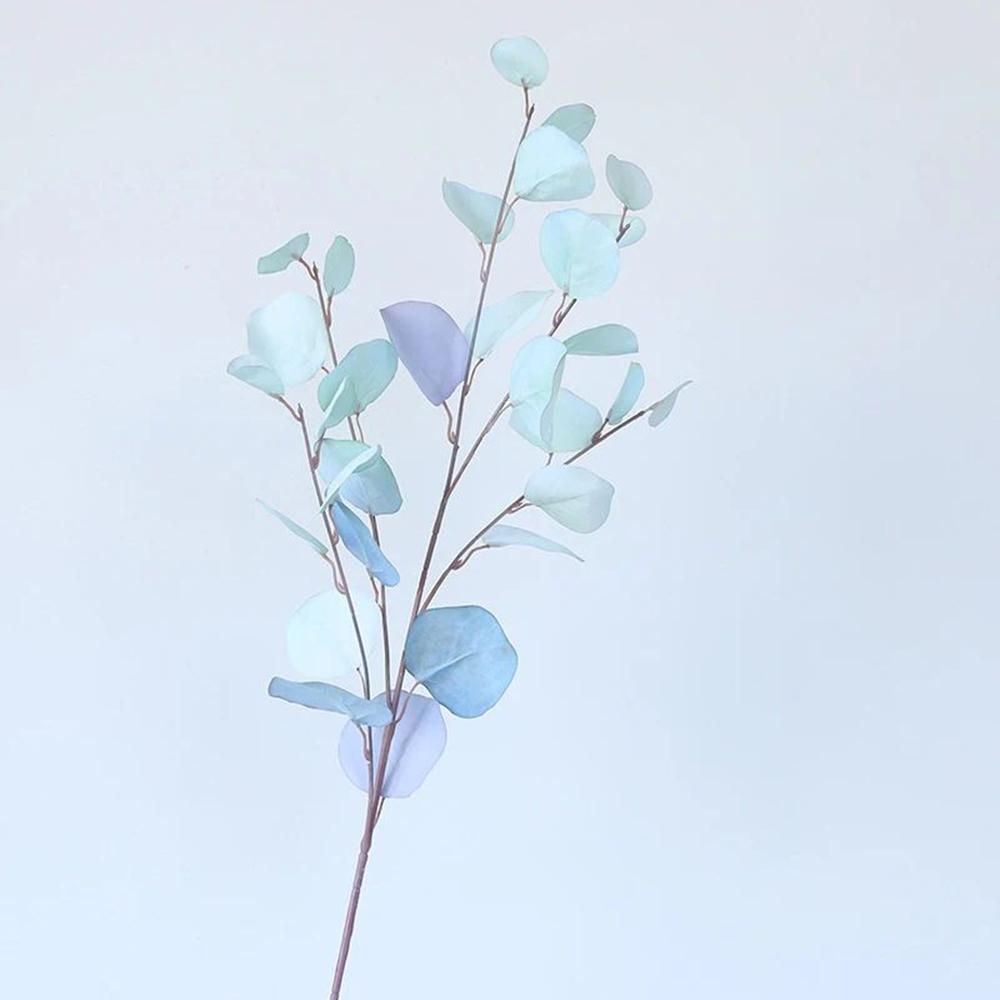 1/3pcsArtificial Plant Long Stems Eucalyptus Leaf Leaves Plants Money Leaf Decor Wedding Shooting Prop Home vase table Diy Decor