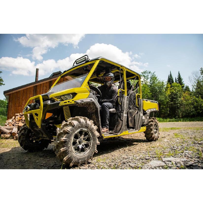 KEMIMOTO UTV Rear Backrest Storage Nets Compatible With Can Am Defender Max Replacement New OEM #715003019 Black (Sold In Pairs)