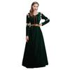Damen Brave Merida Grün Hof Langes Kleid Halloween Cosplay Kostüm