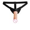 Strap on Dildo Reuseable Lesbian Anal Dildo Enlarge Cock Erection Elastic Harness Impotence ED Penis Couples Dick Sex Toy,Adult