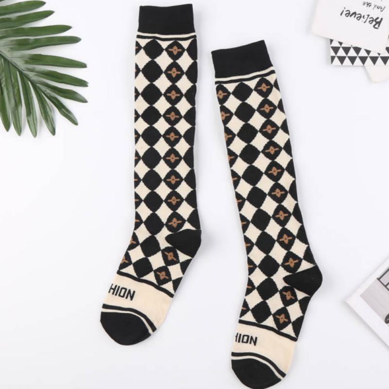 Knee Socks Golf Sty Socks 3-Set Fashion Knee Socks 100188