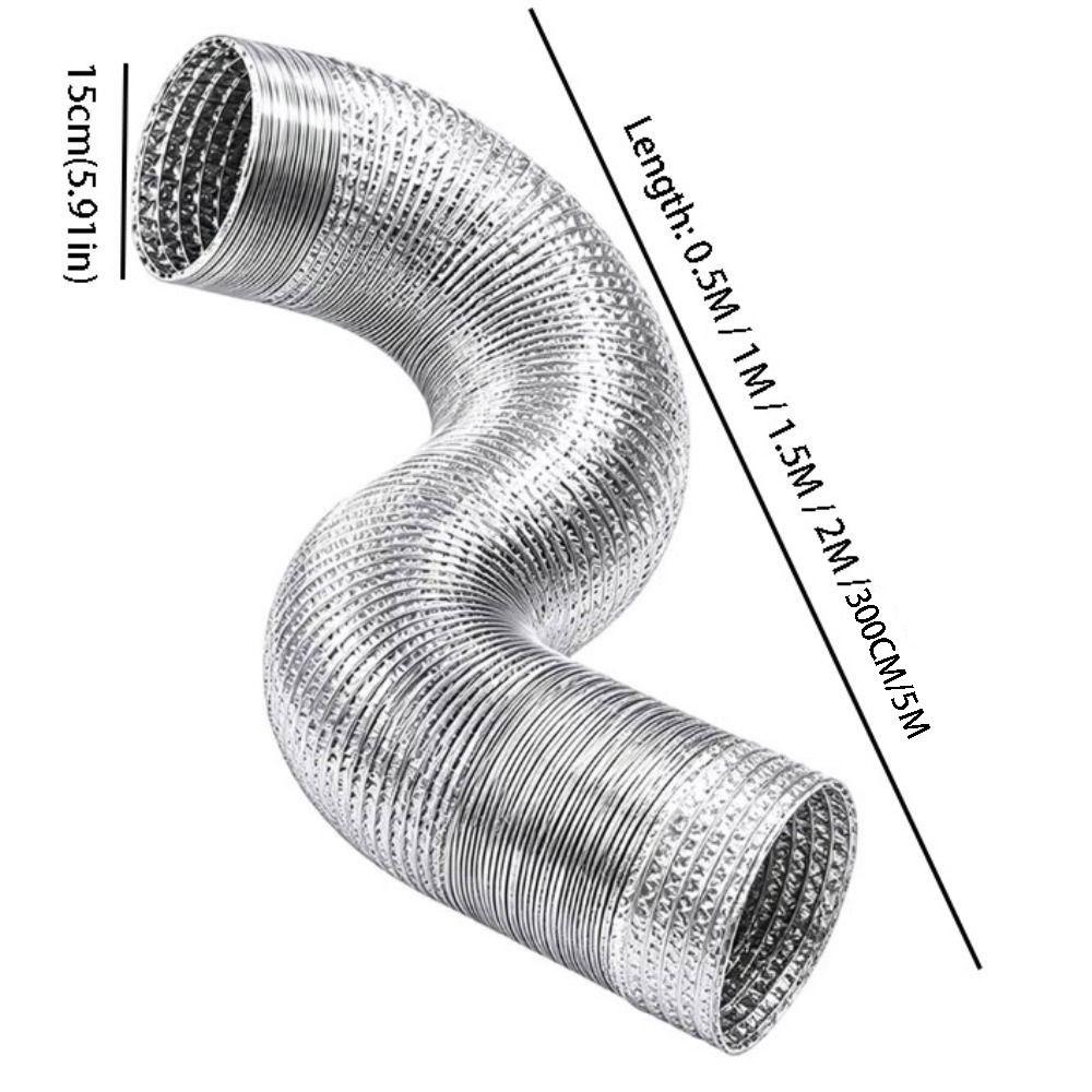 Aluminum Foil Exhaust Hose Heavy Duty AC Exhaust Hose Tube Air Conditioner Duct  Hotel Use